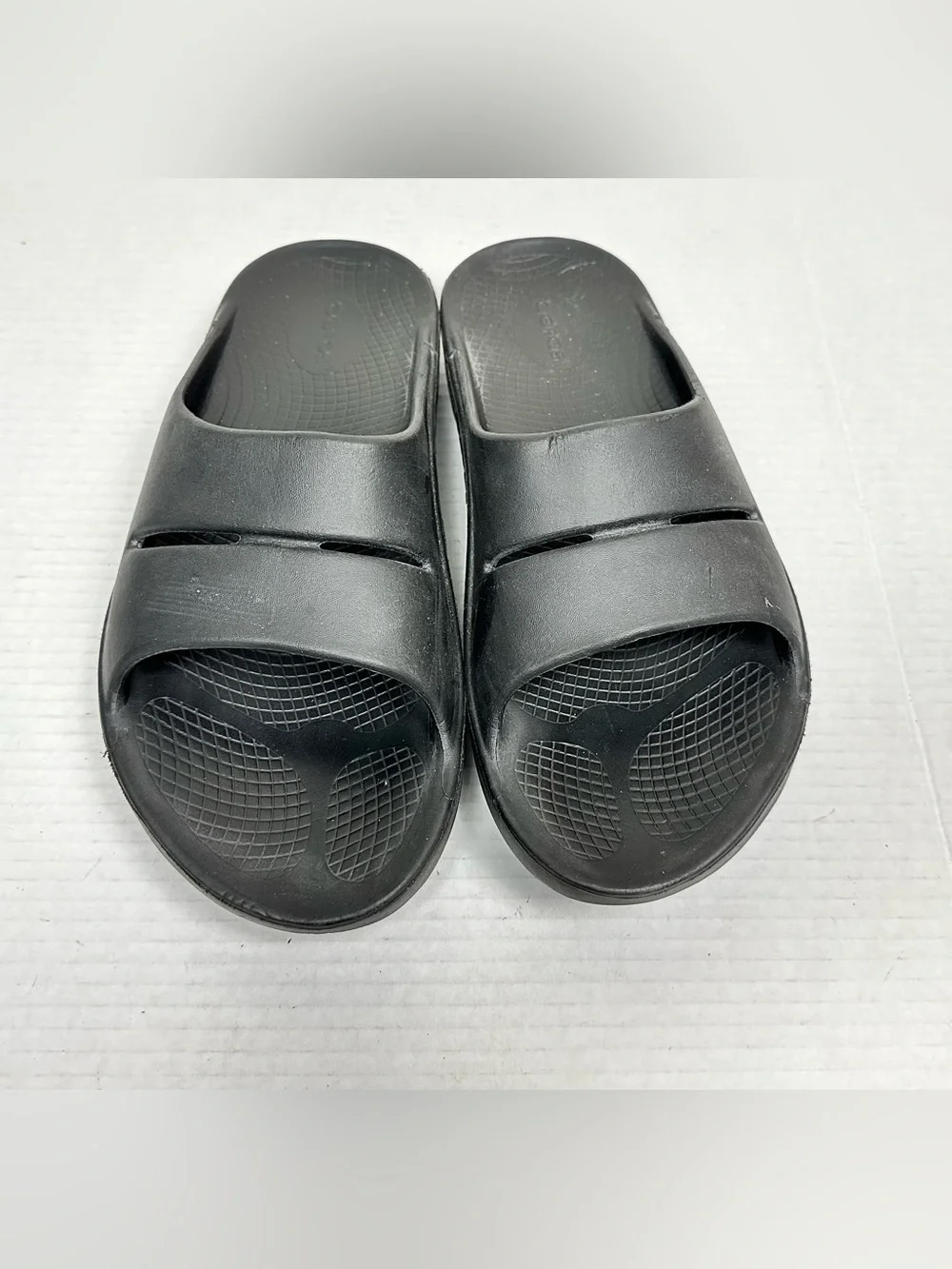 OOFOS OOahh SLIDE UNISEX Slip-On Slide Sandals - Cushioned Comfort Size 9.0